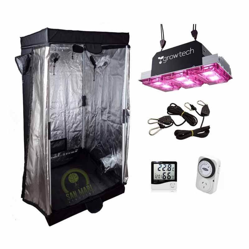 Kit Indoor Bellativa LITE 80x80 + Growtech 300w + Accesorios